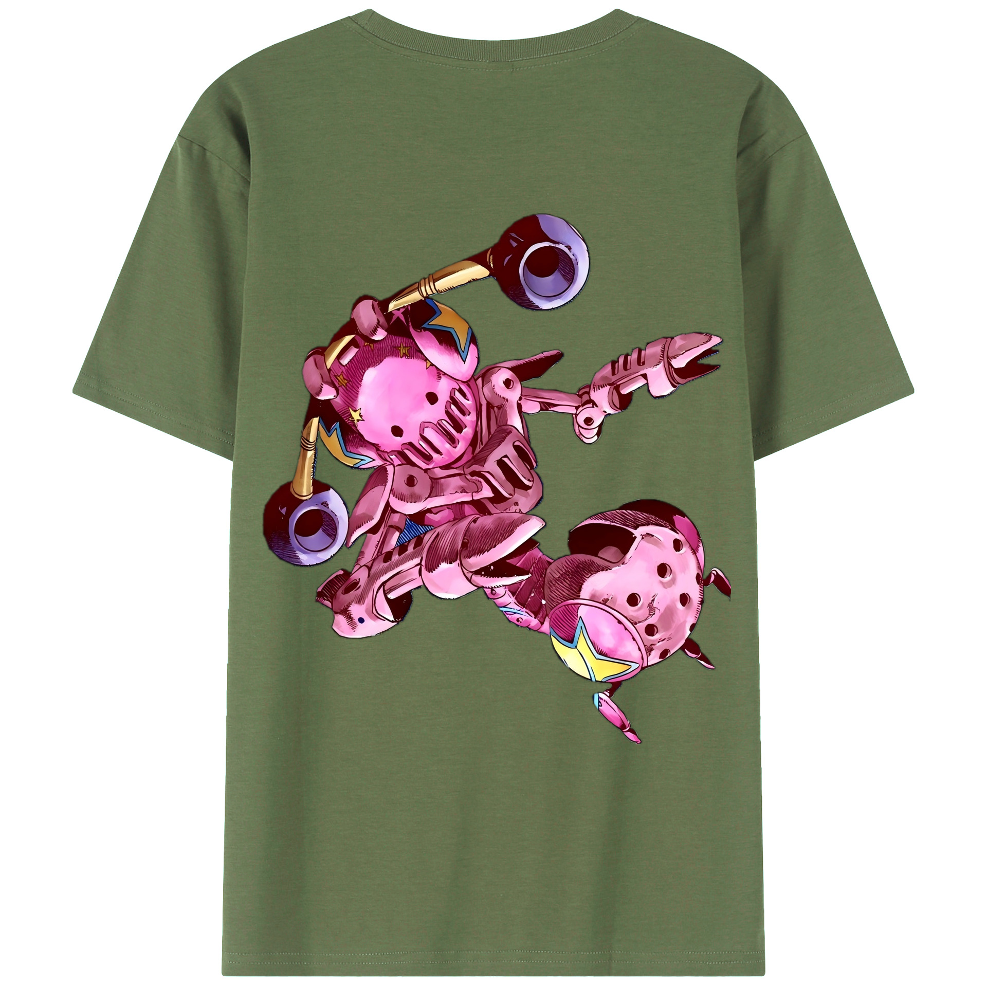 （画像用） ジョジョの奇妙な冒険 ジョナサン?ジョースター JoJo's Bizarre Adventure Jonathan Joestar 綿100％ メンズ半袖Tシャツ（バックプリント） 通気性